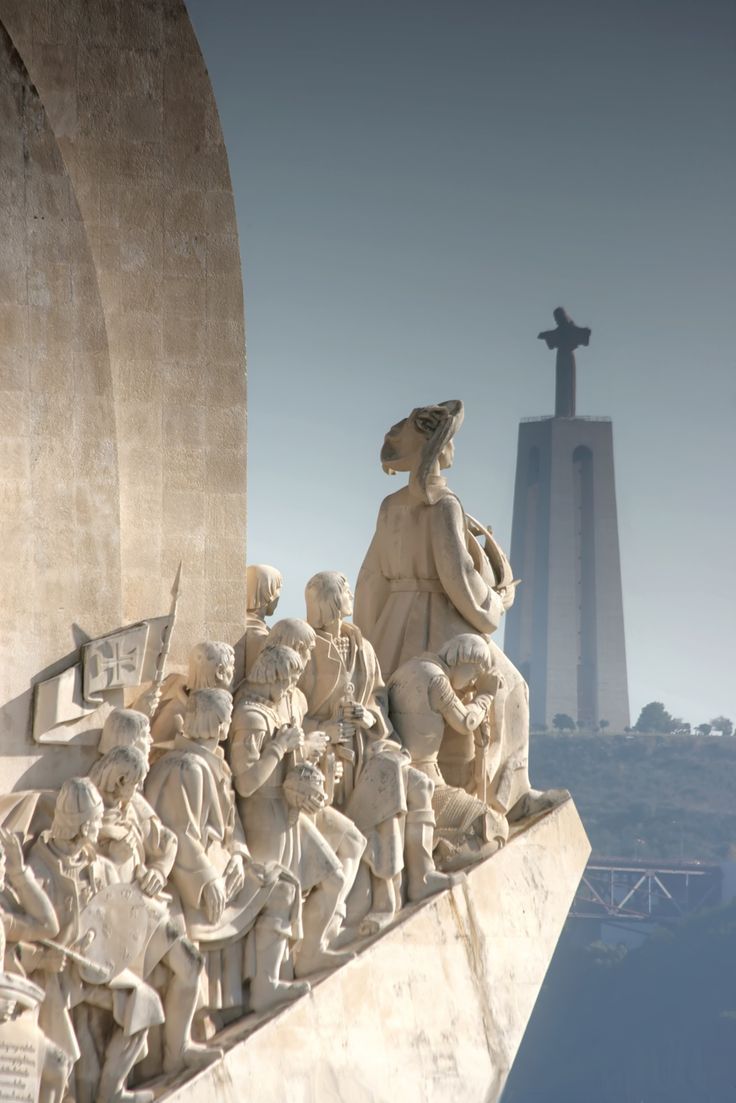 Lisboa,Portugal ~ Discovery monument at Belém, facing the Christ the King monument_