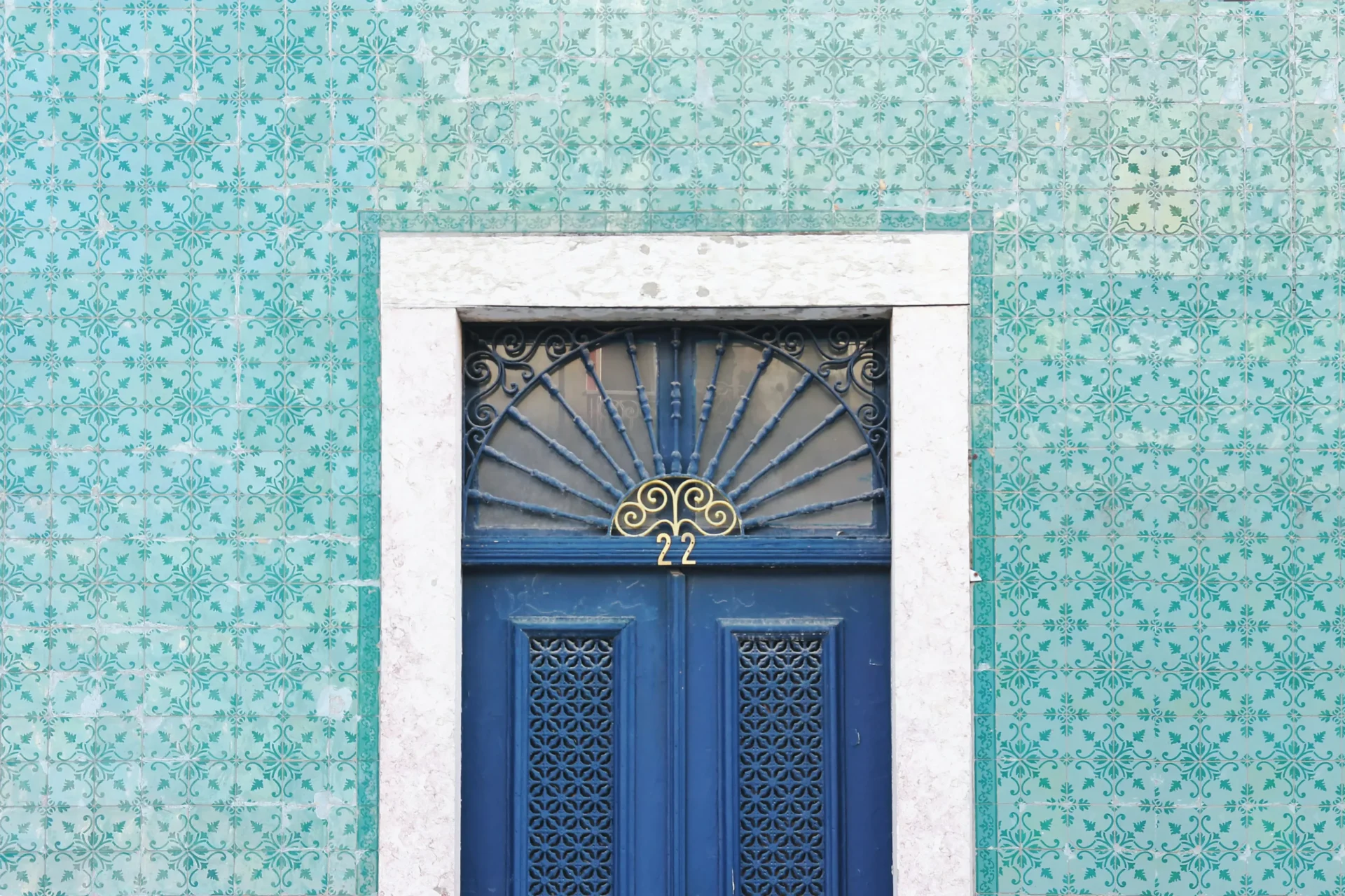 typical tiles portugal house