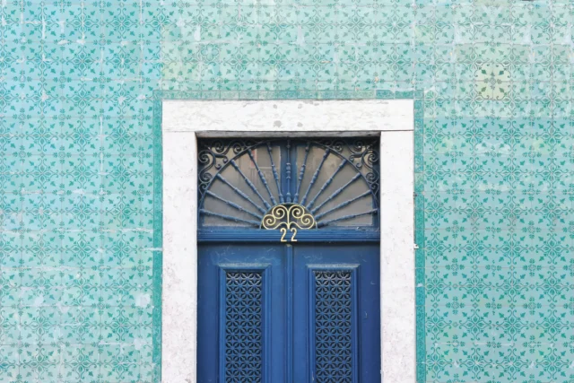 typical tiles portugal house