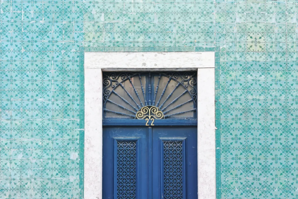 typical tiles portugal house